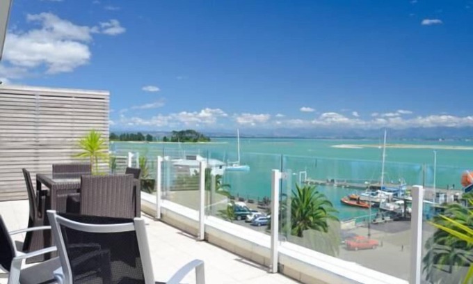 Stepneyville Apartment | Scenic Waterfront Apartment with Ocean View on Nelson's Seafront