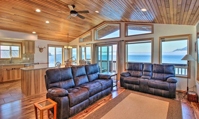 Craig Apartment | Waterfront Apartment with Mountain View - Steps to Town!