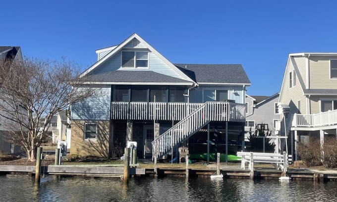 Fenwick Island House | Exceptional Fenwick Waterfront Retreat with Dock & Kayaks