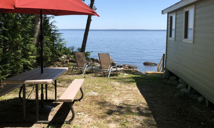 Sebago Cabin | Scenic Waterfront Cabin on Sebago Lake with Spa & Ocean Views