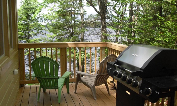 Franklin Cabin | Idyllic Waterfront Camp on Webb Pond with Pool & Spa
