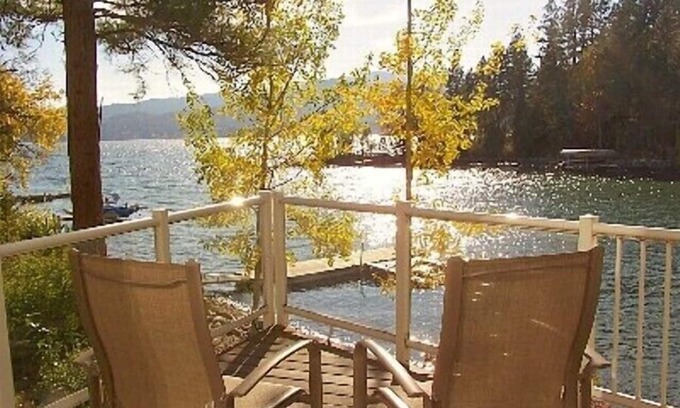 Lakeside House | Idyllic Waterfront Home on Flathead Lake with Dock & Decks