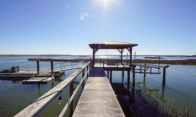 Charleston House | Pet-Friendly Waterfront Retreat with Ocean Views on James Island
