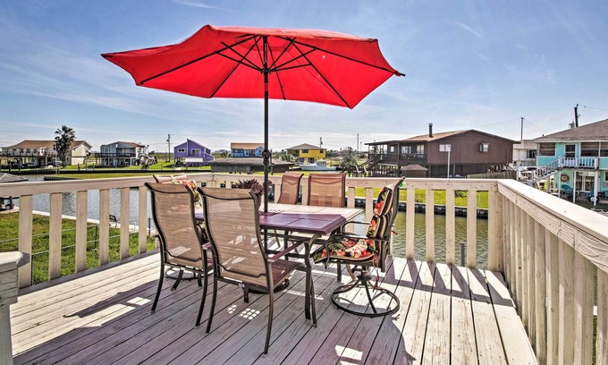 Freeport House | Waterfront Haven w/ Grill - 9 Mi to Surfside Beach