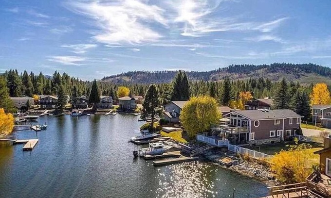 Tahoe Keys House | Waterfront Retreat with Boat Dock, Hot Tub & Pet Friendly