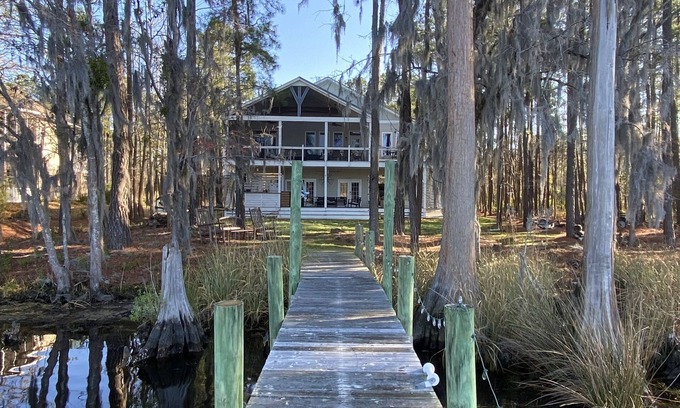 Fairfield Harbour House | Scenic Waterfront Getaway with Dock and Boat Ramp Access