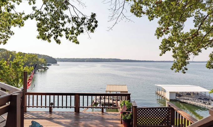 Eucha House | Stunning Waterfront Lake House with Private Dock & Views