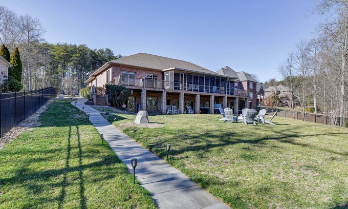 Terrell House | Idyllic Lake Norman Retreat with Dock & Hot Tub Awaits