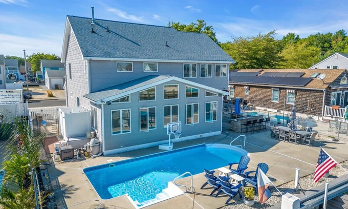 Bayville House | Waterfront Home with Heated Pool & Outdoor Shower Awaits