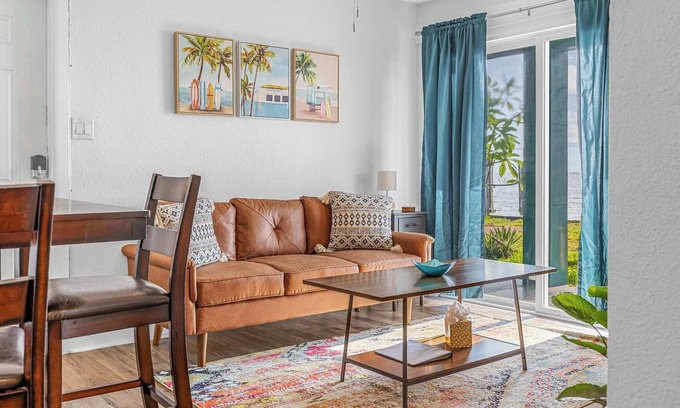 Orlando Beach Apartment | Waterfront Oasis! Private Pier, Walk to Beach