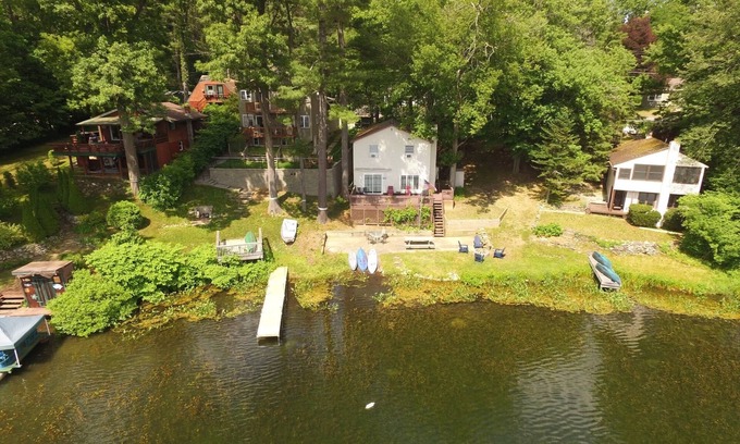Queensbury House | Idyllic Waterfront Retreat on Lake Sunnyside, Near Lake George