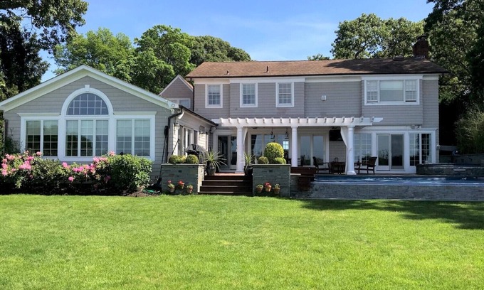 Sag Harbor House | Beachfront Retreat with Pool, Hot Tub & Ocean Views