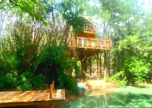 Waller Villa | Magical Waterfront Treehouse with Pool and Pet-Friendly Vibes