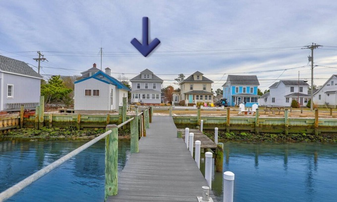 Chincoteague House | Idyllic Waterfront Retreat with Private Pier on Chincoteague Bay