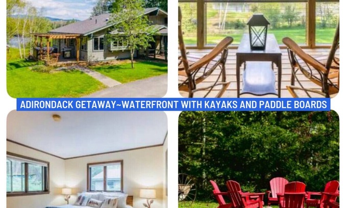 Tupper Lake House | Waterfront Retreat: Kayaks, Paddleboards & Relaxing Hot Tub