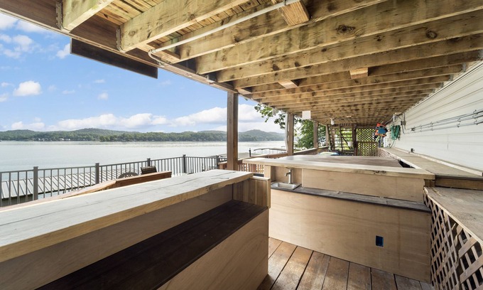 Lake of the Ozarks House | Scenic Waterfront Retreat with Private Pool & Spa Amenities