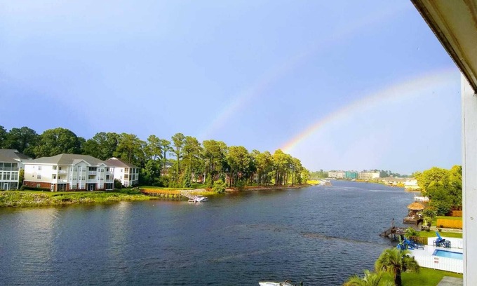 Socastee Condo | Waterway Front Condo with Pool and Ocean Views Await You
