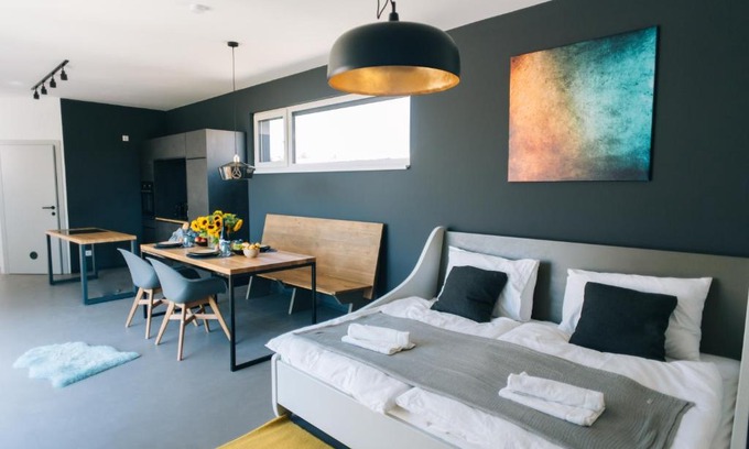 Neusiedl am See House | Experience Wave Penthouses: Oceanfront Oasis with Hot Tub