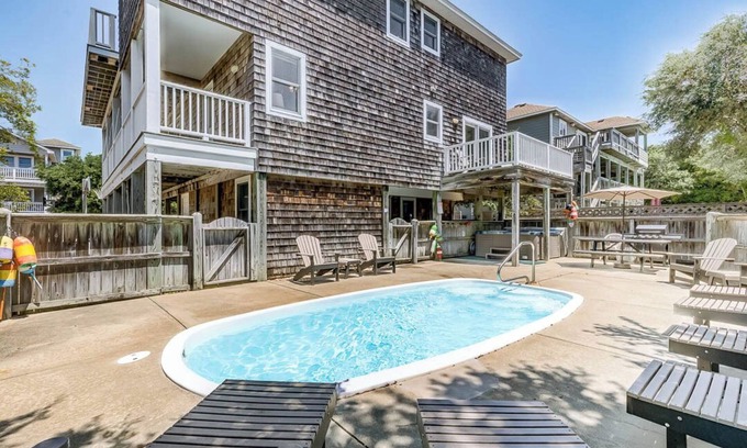 Ocean Sands House | We Are Beachin | 580 ft to the beach | Private Pool, Hot Tub, Dog Friendly, and Community Pool