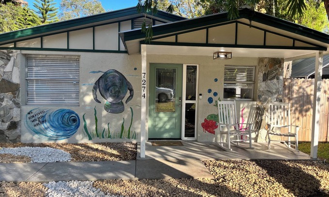 Weeki Wachee Gardens House | Tranquil Riverside Escape with Hot Tub & Fire Pit