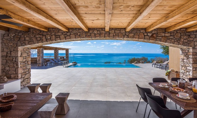 Viannos Villa | Experience Beach House Arvi: Ocean Views & Family Amenities