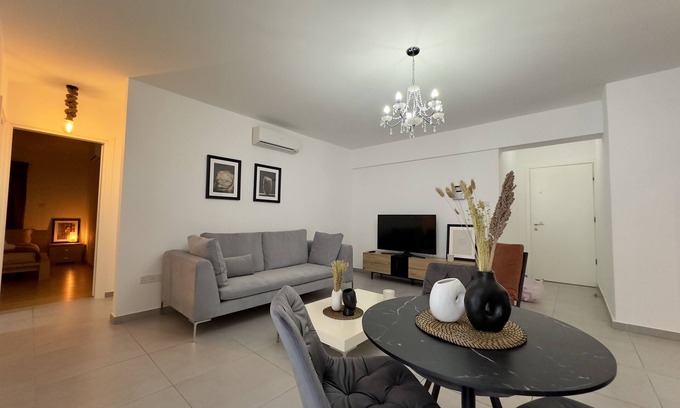 Aglantzia Apartment | Experience a Private 1-Bedroom Residence with Patio Retreat