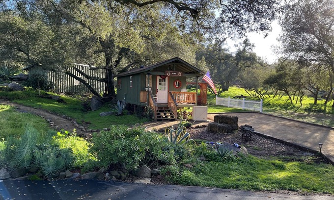 Ramona Cabin | Discover Surfing Cowboy Ranch: Ocean Views & Poolside Bliss