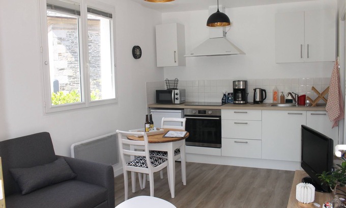 Plestin-les-Greves House | Experience Ty Cozy: Oceanfront Gîte with Spa & Hot Tub