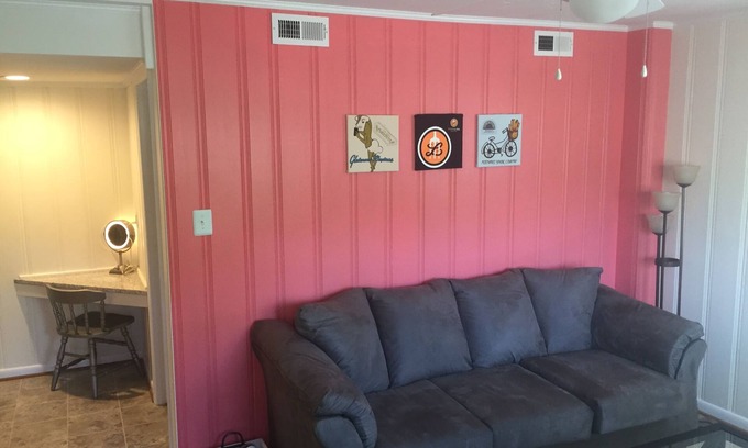 Fry's Spring House | Comfortable Caboose at CVille Cottage: A Guest Favorite
