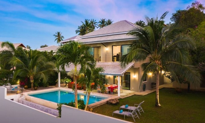 Bophut Villa | Discover Orchid Garden Villa: Relax with Ocean Views & Spa