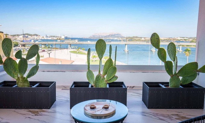 Olbia City Centre Apartment | Welcomely - Light Room at Vistamare with Breakfast & Access