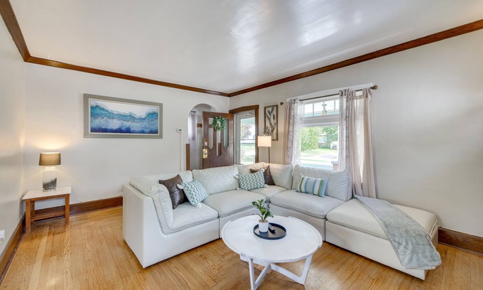 Boardman House | Inviting Retreat in Youngstown with Private Backyard & Spa