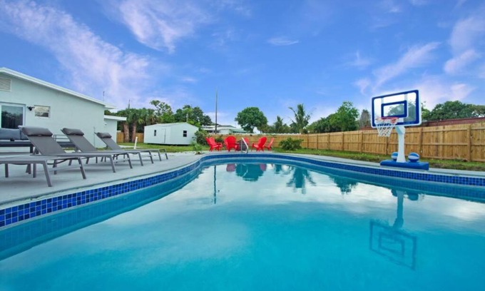 Mangonia Park House | Relaxing Oceanfront Pool Home - West Palm Beach Escape