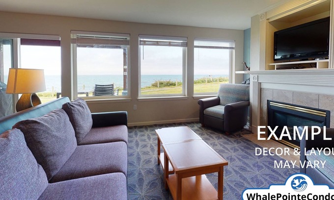 Depoe Bay Condo | Oceanfront Whale Pointe: Family-Friendly Escape with Pool