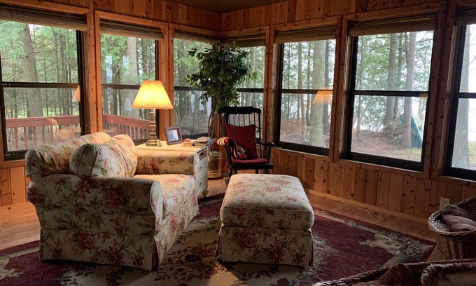 Moran House | Relax at Whispering Shores on Brevort Lake with Scenic Views