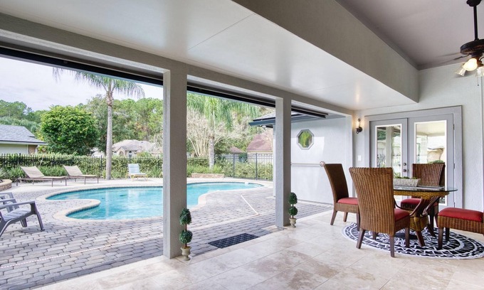 Fruit Cove House | Whisperwind Retreat: Sleeps 12 with Pool, Spa & Pet Friendly