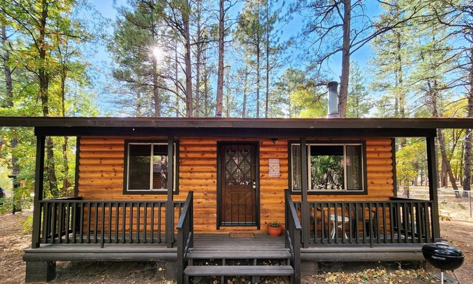 Pinetop-Lakeside Cabin | Exceptional White Fir Cabin with Pool and Lake Views