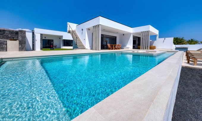 Puerto Calero Villa | White House - Fire pit and private pool By Lanzarote Vacation Homes