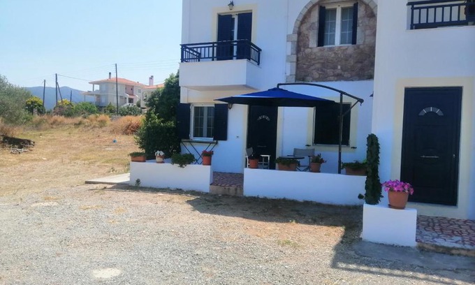 Xifias Apartment | Inviting White House: Pet-Friendly with Private Beach Access