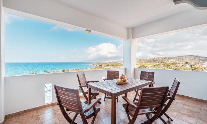 South Rhodes Apartment | Experience White Pearl Apolakkia: Oceanfront Family Getaway