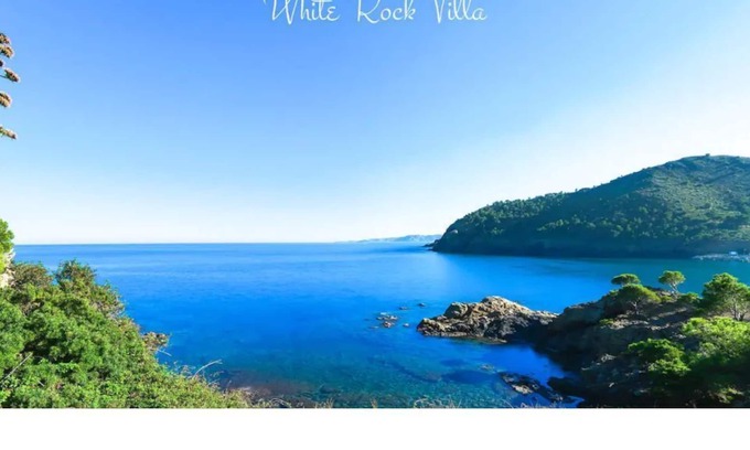 Colera Villa | White rock villa with breathtaking views and pool