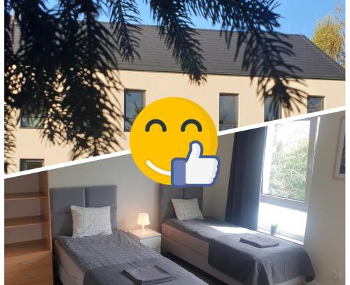 Krzyki House | Stylish White Room Wrocław Near Scenic Opatowicka Island