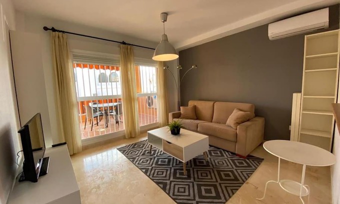 Marina de Casares Apartment | Oceanfront Wide Beach Apartment with Pool & Ocean View