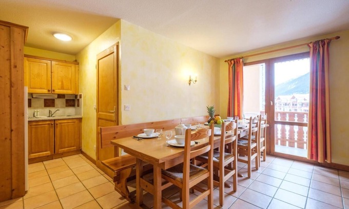 Lanslevillard Apartment | Comfortable Getaway in Val Cenis with Spa and Kitchen