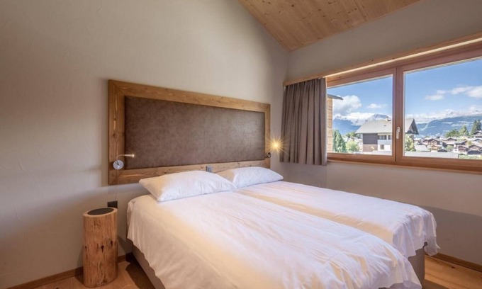 Vercorin Apartment | Wifi, ski-in/ski-out & foot of the slopes, sauna, hammam, tv, ski locker, 67m², Vercorin