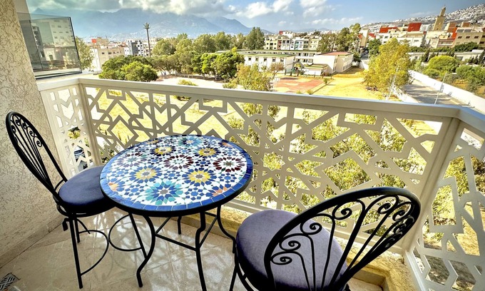 Tetouan Apartment | Indulge in Wilaya Sunset Luxe with Private Jacuzzi