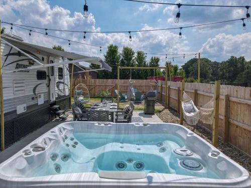 North Industry House | Enchanting 1885 Farms Glamping on a Flower Farm with Hot Tub