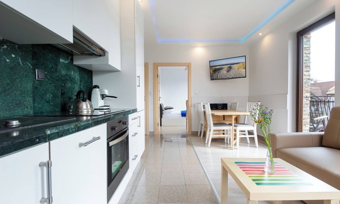 Emaus Apartment | Experience Ocean Views at Wind Rose Residence in Gdańsk