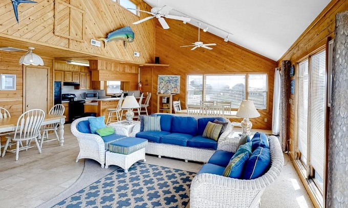 Hatteras House | Pet-Friendly Windansea: Family Retreat with Pool & Hot Tub