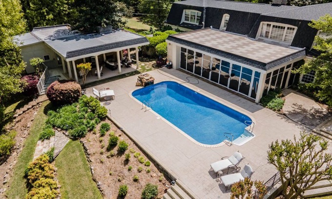 Guntersville House | Elegant Windsor Estate with Private Pool and Lake Views